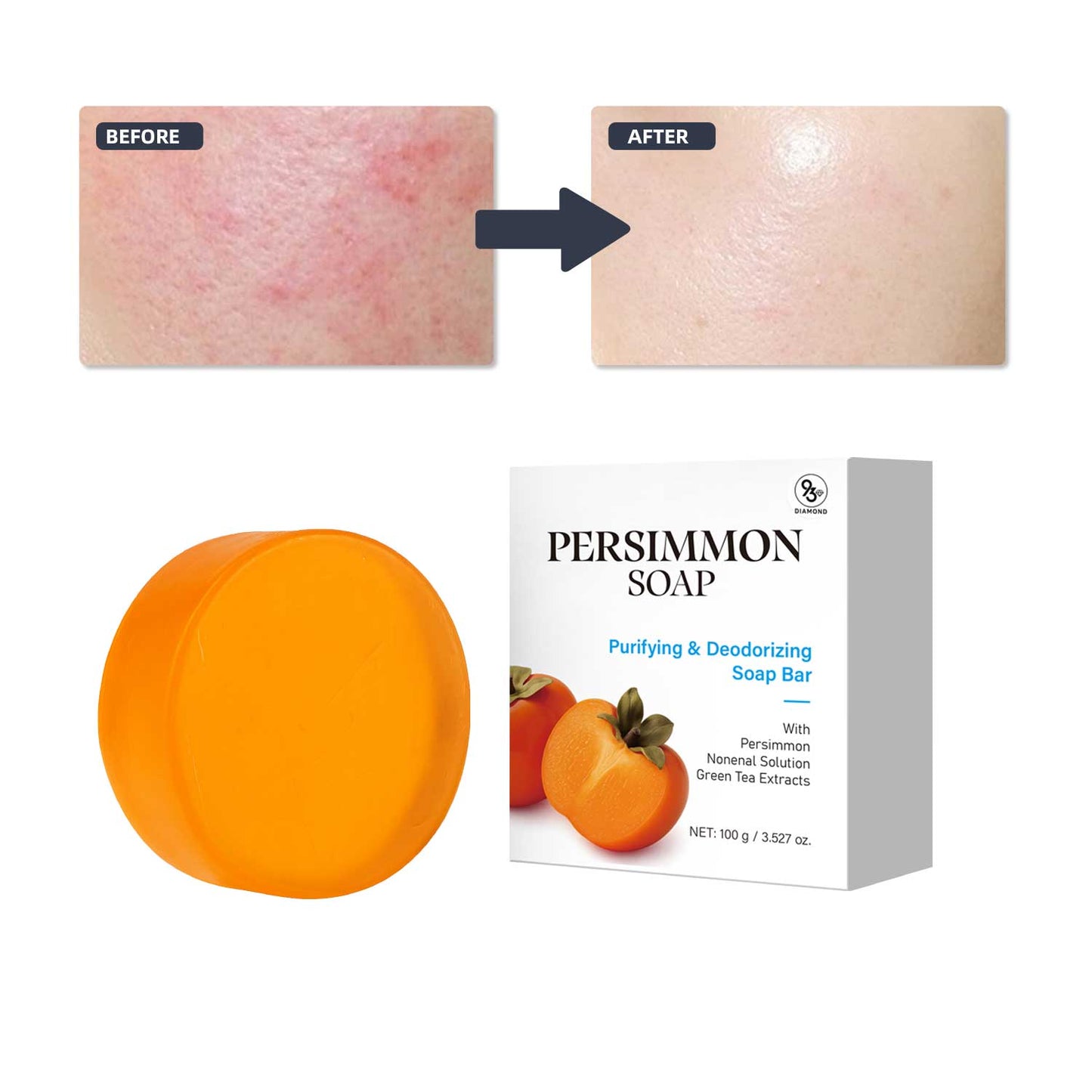 Persimmon Soap – Natural Radiance Skincare Bar